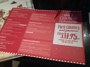 pizza express christmas menu